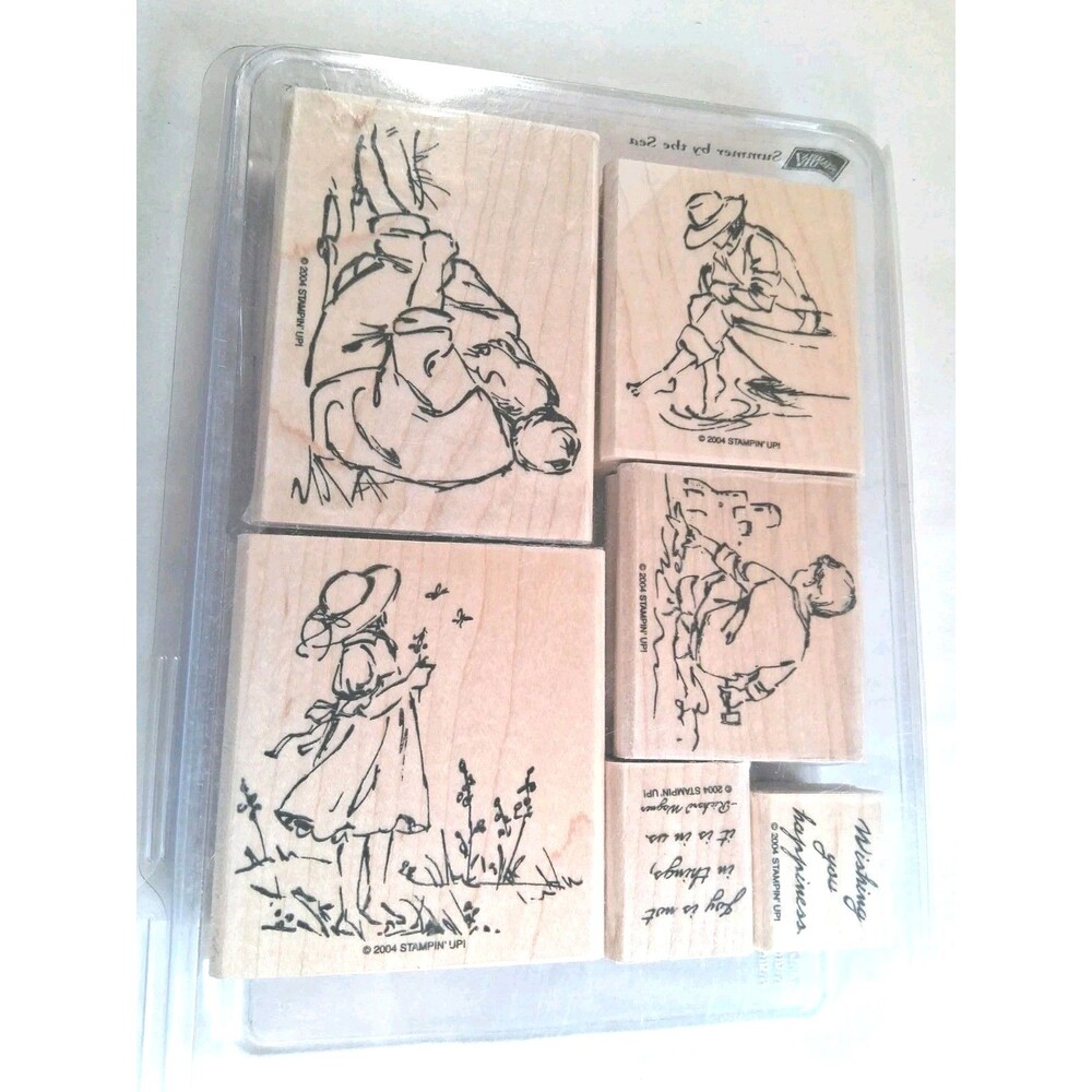 New Complete Stampin Up Wood Mount Set ~ Summer By the Sea